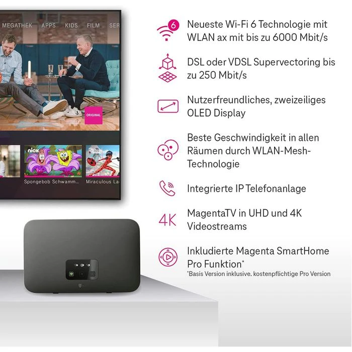 Telekom WLAN-Router Speedport Smart 4, 6000 MBit/s, Basis Für Schnurlostelefone 3 Telekom WLAN-Router Speedport Smart 4, 6000 MBit/s, Basis Für Schnurlostelefone – Bild 3