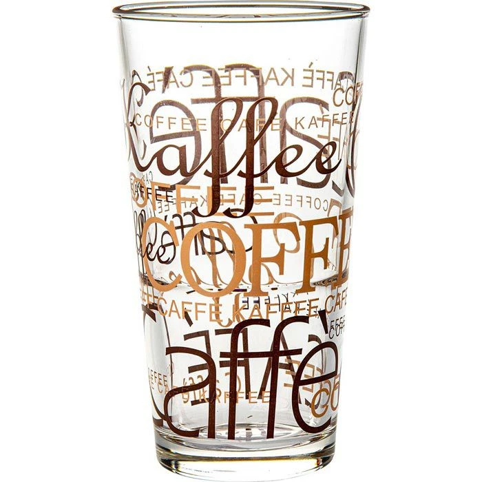 Van-Well Kaffeegläser Coffee Dekor, Latte Macchiato Gläser, 390ml, 12 Stück 2 Van-Well Kaffeegläser Coffee Dekor, Latte Macchiato Gläser, 390ml, 12 Stück – Bild 2