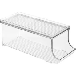 IDesign Aufbewahrungsbox Fridge Binz 70938, 7,6L, Mit Deckel, Kunststoff, A6, 15 X 35 X 15cm