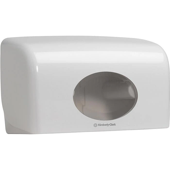 Kimberly Clark Kimberly-Clark Toilettenpapierspender Aquarius, 6992, Kunststoff, Für 2 Kleinrollen, Weiß 1 Kimberly Clark Kimberly-Clark Toilettenpapierspender Aquarius, 6992, Kunststoff, Für 2 Kleinrollen, Weiß