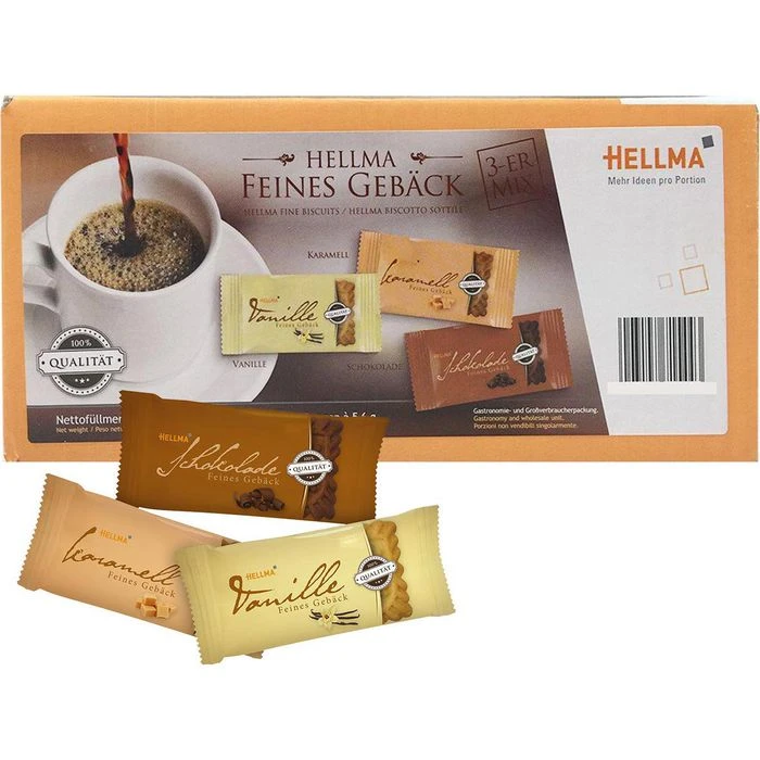 Hellma Kekse Feines Gebäck 3er-Mix, 3 Sorten, 200 Stück 1 Hellma Kekse Feines Gebäck 3er-Mix, 3 Sorten, 200 Stück