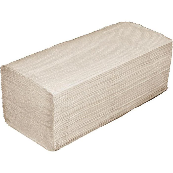 Papierhandtücher 2lagig 25x23 Natur Zick-Zack-Falz 3200 Stück 2 Papierhandtücher 2lagig 25x23 Natur Zick-Zack-Falz 3200 Stück – Bild 2