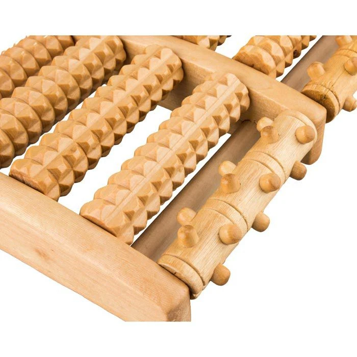 Croll&Denecke Fußmassagegerät Fußroller, 2 X 5 Rollen, Holz 3 Croll&Denecke Fußmassagegerät Fußroller, 2 X 5 Rollen, Holz – Bild 3
