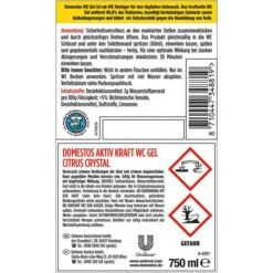 Domestos WC-Reiniger Aktiv Kraft Citrus Fresh, WC Gel, Beseitigt 99,9% Der Bakterien, 1 Liter 13 Domestos WC-Reiniger Aktiv Kraft Citrus Fresh, WC Gel, Beseitigt 99,9% Der Bakterien, 1 Liter -Angebote HausGlanz Store 465102f105fa5db1ec2d61e395b81470ed322fd7 wc reiniger domestos aktiv kraft citrus fresh