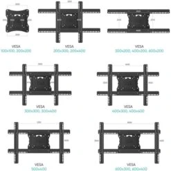 Onkron TV-Wandhalterung M7L-BLK, Schwarz, Neigbar, Schwenkbar, 40-60 Zoll 12 Onkron TV-Wandhalterung M7L-BLK, Schwarz, Neigbar, Schwenkbar, 40-60 Zoll -Angebote HausGlanz Store 467082865efd4d2f0e8a673f48cedaad445f32e6 tv wandhalterung onkron m7l blk schwarz
