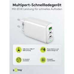 Goobay USB-Ladegerät PD 61759, 65W, 3A, Weiß, 2x USB C, 1x USB A, 3 Port 11 Goobay USB-Ladegerät PD 61759, 65W, 3A, Weiß, 2x USB C, 1x USB A, 3 Port -Angebote HausGlanz Store 47379d8c59dd81879a0b67a0b3d7ca559f1fd2f8 usb ladegeraet goobay pd 61759 65w 3a