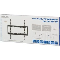 LogiLink TV-Wandhalterung BP0011, Schwarz, Starr, 32-55 Zoll -Angebote HausGlanz Store 4838ebd558745868155a9bfe51607fe9359dc297 tv wandhalterung logilink bp0011 schwarz