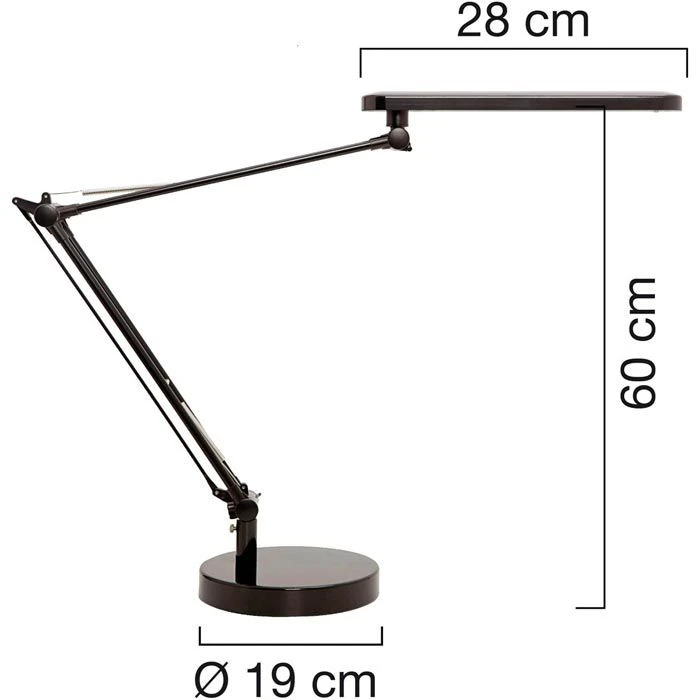 Unilux Schreibtischlampe Mambo 2.0 LED, Standfuß, Tischklemme, Dimmbar, Grau 2 Unilux Schreibtischlampe Mambo 2.0 LED, Standfuß, Tischklemme, Dimmbar, Grau – Bild 2