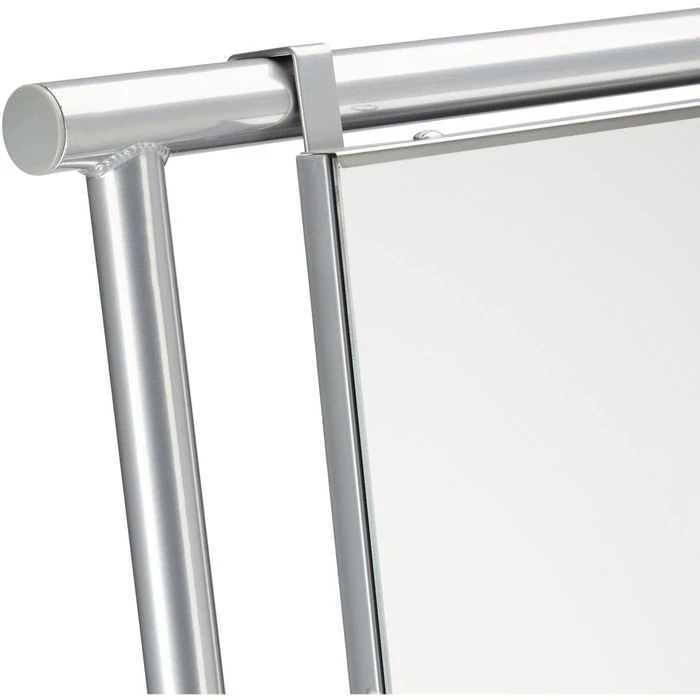 Relaxdays Garderobenständer 10022580, Mit Ablage & Spiegel, Metall, Silber 6 Relaxdays Garderobenständer 10022580, Mit Ablage & Spiegel, Metall, Silber – Bild 6