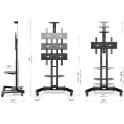 Onkron TV-Ständer TS1551-BLK, Schwarz, TV-Standfuß,32-65 Zoll, Mit Zwischenboden & Rollen -Angebote HausGlanz Store 4c35ee7227d3ef94eb6a18715e10ccf82b2aa272 tv staender onkron ts1551 blk schwarz