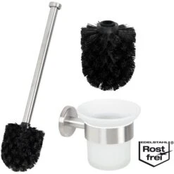 Bremermann WC-Bürste WC-Garnitur PIAZZA, Weiß, Bürstenhalter Aus Glas, Zur Wandmontage -Angebote HausGlanz Store 4c76b51ebbfd0480e71938d728bcf42551f39d2d wc buerste bremermann wc garnitur piazza weiss