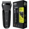 Braun Elektrorasierer Series 3 302s Clean & Close, Trockenrasierer, Schwarz