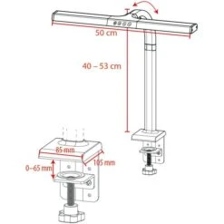 FeinTech Schreibtischlampe LTL00310, Dimmbar, Tischklemme -Angebote HausGlanz Store 4d29b75f6abd78103563f5b345525c28203458a3 schreibtischlampe feintech ltl00310