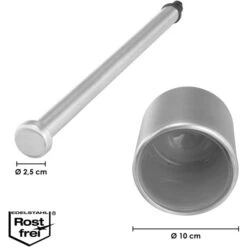 Bremermann WC-Bürste WC-Garnitur, Silber, Bürstenhalter Aus Edelstahl, Inkl. 3 Ersatzköpfe -Angebote HausGlanz Store 4d3e089cc60943a5d33a85aebefbd0ddbb9837d8 wc buerste bremermann wc garnitur silber