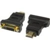 LogiLink HDMI-Adapter AH0002 HDMI DVI, HDMI A Stecker / DVI D Buchse