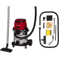 Einhell Nass-Trockensauger TE-VC 36/25 Li S-Solo, 25 Liter, Sologerät 2 X 18V