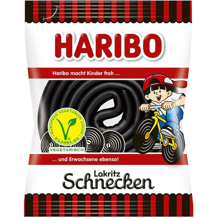 Haribo Lakritz Lakritzschnecken, 100 Minibeutel, 1,3kg, Dose 2 Haribo Lakritz Lakritzschnecken, 100 Minibeutel, 1,3kg, Dose – Bild 2