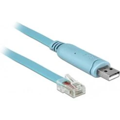 DeLock USB-Kabel 63289, 3,0 M, Blau, Anschlusskabel Für CISCO Router, Switches, Etc.