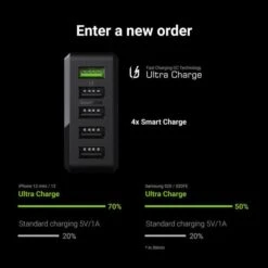 Green-Cell USB-Ladegerät ChargeSource 5, 52W, 2.4A, Schwarz, 5x USB A, 5 Port -Angebote HausGlanz Store 569a9a0dd18e154b0c0f49cf0739199514fb6ba0 usb ladegeraet green cell chargesource 5 52w 2 4a