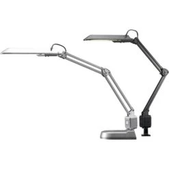 Hansa Schreibtischlampe Ecostar, Standfuß, Tischklemme, Silber -Angebote HausGlanz Store 57032ac47105e24e01be7d28dcf86fc3ab237ddd schreibtischlampe hansa ecostar
