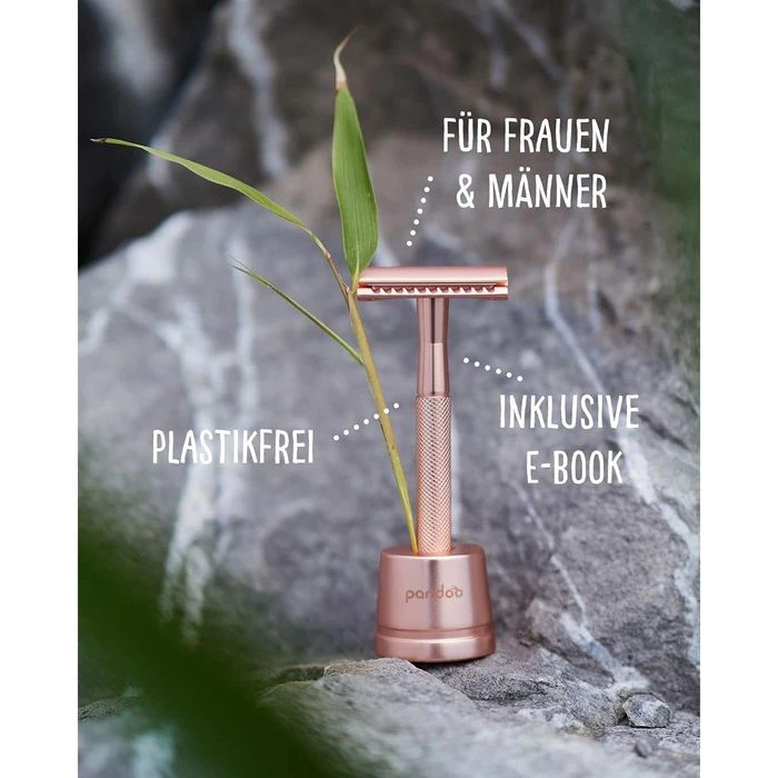 Pandoo Rasierer Rasierhobel Aus Metall, Silber, Für Damen Und Herren, Inkl. Halterung + 10 Klingen 6 Pandoo Rasierer Rasierhobel Aus Metall, Silber, Für Damen Und Herren, Inkl. Halterung + 10 Klingen – Bild 6