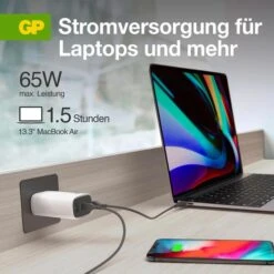 GP USB-Ladegerät Batteries GM3A, 65W, 5A, Weiß, 2x USB C, 1x USB A, 3 Port -Angebote HausGlanz Store 5a7b81d1b7b9ed33d092e25ac68f1d2412301bb1 usb ladegeraet gp batteries gm3a 65w 5a
