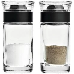 Leonardo Salz-und-Pfefferstreuer Cucina 037715, Set, Aus Glas / Kunststoff, Transparent