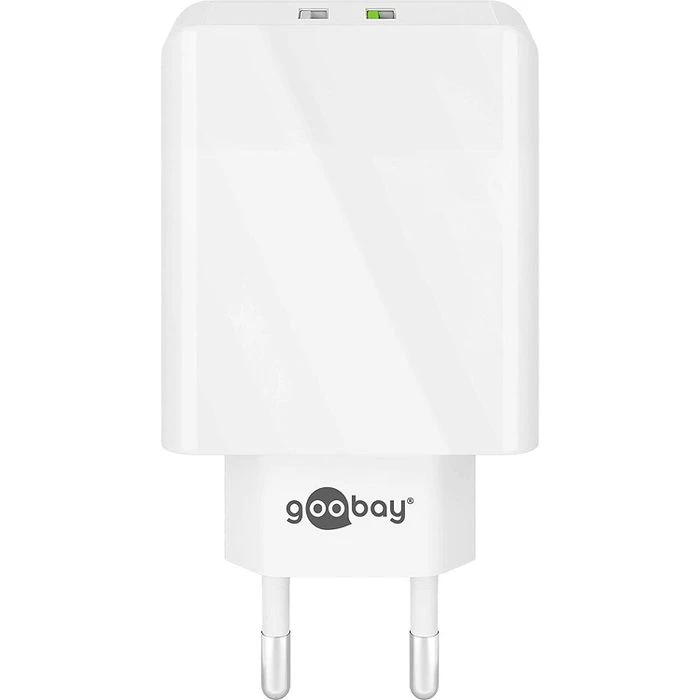 Goobay USB-Ladegerät 44957, 28W, 3A, Weiß, 2x USB A, 2 Port 3 Goobay USB-Ladegerät 44957, 28W, 3A, Weiß, 2x USB A, 2 Port – Bild 3