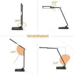 TaoTronics Schreibtischlampe TT-DL16 LED, Dimmbar, Anthrazit, Nachtlicht, Mit Standfuß -Angebote HausGlanz Store 5e0aa26f644161ffddfca879508e14276d70b6e1 schreibtischlampe taotronics tt dl16 led