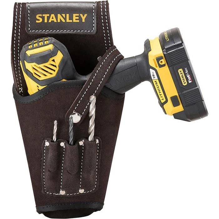 Stanley Werkzeug-Gürteltasche STST1-80118, Leder-Halfter, Für Akkuschrauber 2 Stanley Werkzeug-Gürteltasche STST1-80118, Leder-Halfter, Für Akkuschrauber – Bild 2