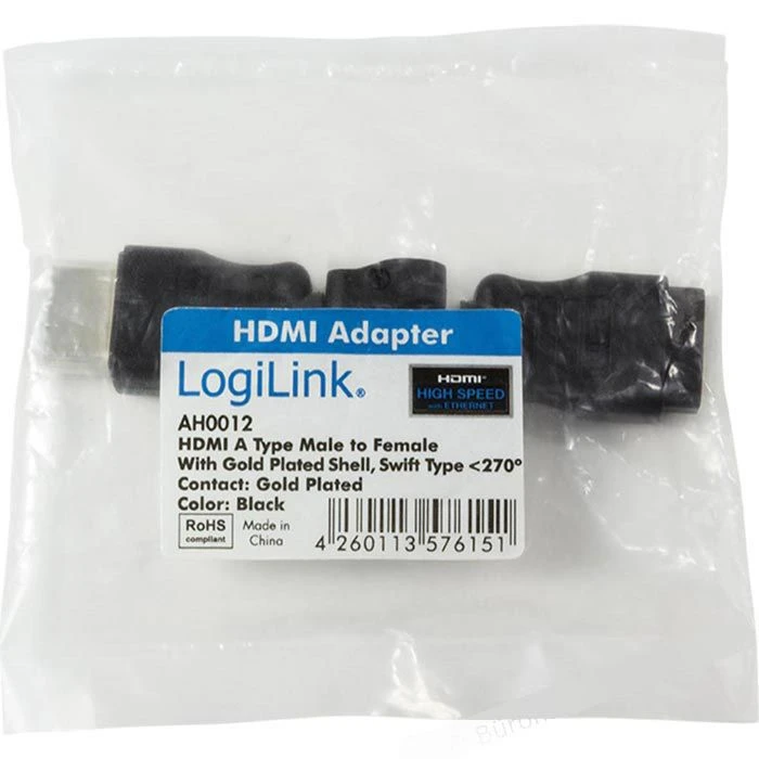 LogiLink HDMI-Adapter AH0012 270 Grad Schwenkbar, HDMI A Buchse / HDMI A Stecker 3 LogiLink HDMI-Adapter AH0012 270 Grad Schwenkbar, HDMI A Buchse / HDMI A Stecker – Bild 3