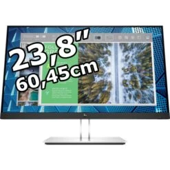 HP Monitor E24q G4, WQHD, 9VG12AA, HDMI, DP, VGA, 5 Ms, IPS LED, 60,45 Cm / 23,8 Zoll