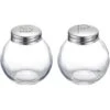 Westmark Salz-und-Pfefferstreuer Roma 65462270, Set, Aus Glas / Edelstahl, Transparent