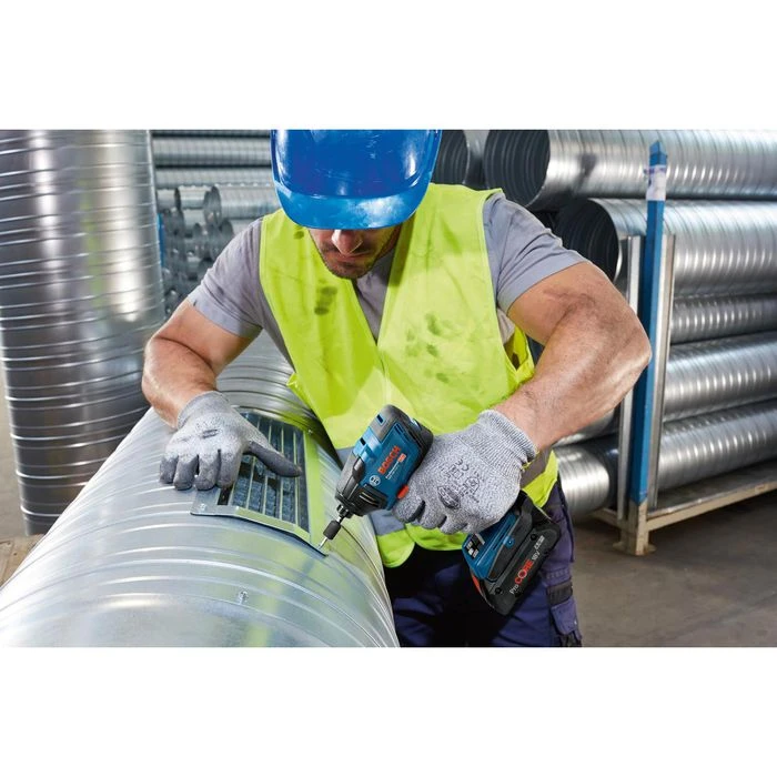 Bosch Akku-Schlagschrauber GDR 18V-210 C, 210Nm, 18V / 4Ah, 2 ProCore Akkus, Modul Und Koffer + GRATIS Prämie 3 Bosch Akku-Schlagschrauber GDR 18V-210 C, 210Nm, 18V / 4Ah, 2 ProCore Akkus, Modul Und Koffer + GRATIS Prämie – Bild 3