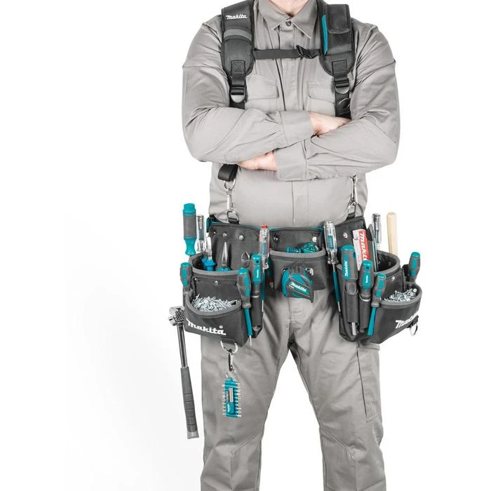 Makita Werkzeug-Gürteltasche E-15229, 3-Taschen Hüftgurt-Set 3 Makita Werkzeug-Gürteltasche E-15229, 3-Taschen Hüftgurt-Set – Bild 3