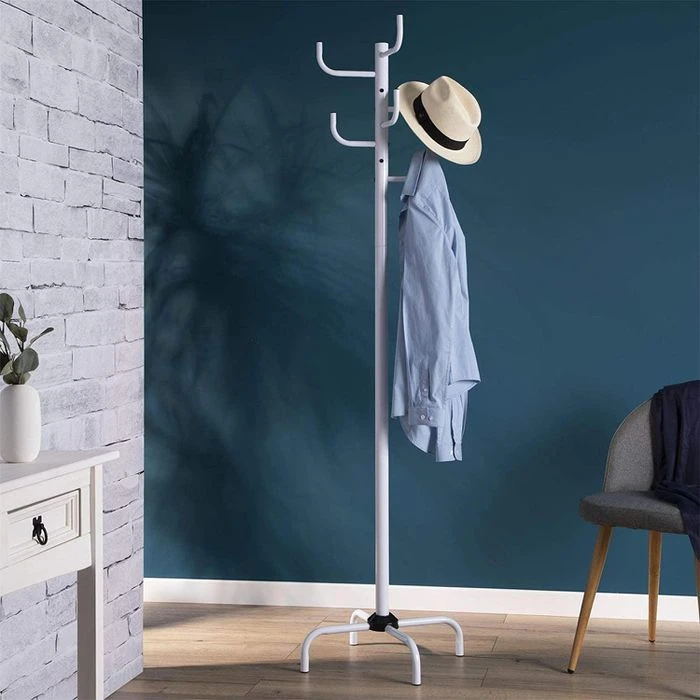 Idimex Garderobenständer Kaktus, 18200, Mit 8 Haken, Metall, Weiß 3 Idimex Garderobenständer Kaktus, 18200, Mit 8 Haken, Metall, Weiß – Bild 3