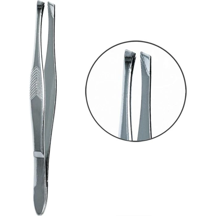 WUNDmed Pinzette 06-016, Schräg, Metall, 8,6 Cm 1 WUNDmed Pinzette 06-016, Schräg, Metall, 8,6 Cm