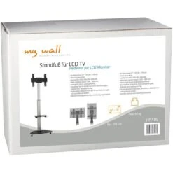 MyWall TV-Ständer HP1DL, Silber, Schwarz, TV-Standfuß,37-70 Zoll, Mit Zwischenboden & Rollen -Angebote HausGlanz Store 6852e381a705515a9a774fd967e798d2d4c28141 tv staender mywall hp1dl silber schwarz