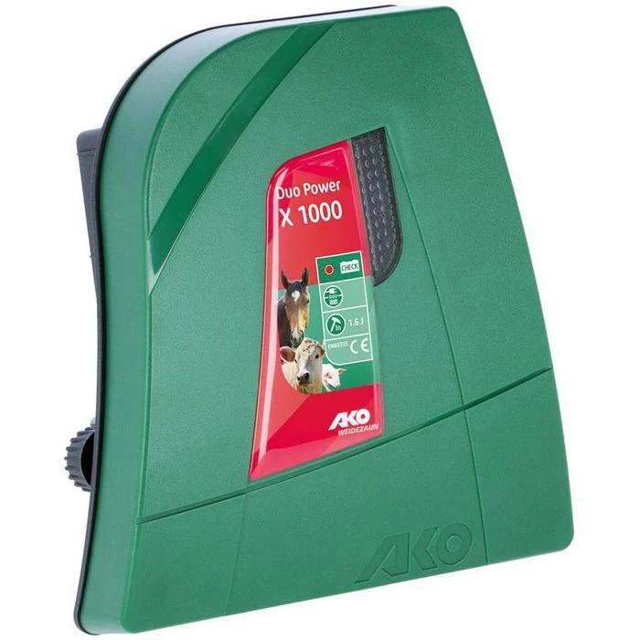 AKO Weidezaungerät Duo Power X 1000, 372871, 12V / 230V Dualgerät, Bis 10 Km Zaunlänge 1 AKO Weidezaungerät Duo Power X 1000, 372871, 12V / 230V Dualgerät, Bis 10 Km Zaunlänge