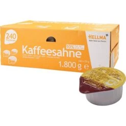 Hellma Kaffeesahne 10% Fett, In Tassenportionen, Je 7,5g, 240 Stück