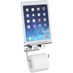 Wenko Toilettenpapierspender 21809100, Edelstahl, Für 1 Kleinrolle, Mit Ablage, Silber -Angebote HausGlanz Store 6b1c208a100eefd7af8cf90d9d917beaf74deb93 toilettenpapierspender wenko 21809100