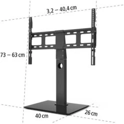 Hama TV-Ständer 118094 Fullmotion, Schwarz, TV-Standfuß, 32-55 Zoll -Angebote HausGlanz Store 6b272a8344f418670e759f2242d9d41c2057ed25 tv staender hama 118094 fullmotion schwarz