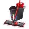 Vileda Bodenwischer UltraMax XL 161035, 42cm, Komplettset, Flachwischer, Stiel, Eimer Und Presse