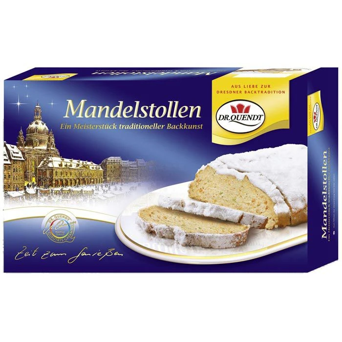Dr.Quendt Stollen Mandelstollen, Ohne Rosinen, 1000g 1 Dr.Quendt Stollen Mandelstollen, Ohne Rosinen, 1000g