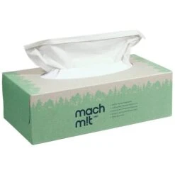 Wepa Taschentücher Mach M!t, 4-lagig, 100% Recyclingpapier, 100 Tücher