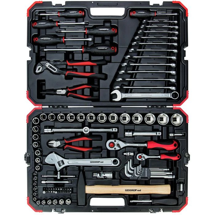 GEDORE-Red Werkzeugkoffer Steckschlüssel R46003100, 100-teilig, Im Kunststoff Klappkoffer, 1/4+1/2Zoll 3 GEDORE-Red Werkzeugkoffer Steckschlüssel R46003100, 100-teilig, Im Kunststoff Klappkoffer, 1/4+1/2Zoll – Bild 3
