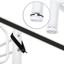 Songmics Garderobenständer HSR04W, Mit 18 Haken, Metall, Weiß 9 Songmics Garderobenständer HSR04W, Mit 18 Haken, Metall, Weiß -Angebote HausGlanz Store 701fd12a2aa4dfb7d6e02d2e969b60ccfa5351d7 garderobenstaender songmics hsr04w