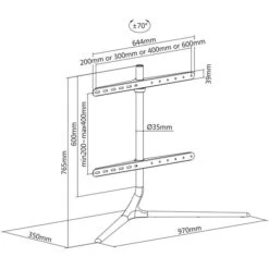 MyWall TV-Ständer HT29WL, Buche Hell, Weiß, TV-Standfuß, 49-70 Zoll -Angebote HausGlanz Store 705ff3e4f3590e1e37d582a63fcc9db62a741f1f tv staender mywall ht29wl buche hell weiss