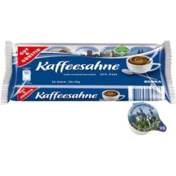 Gut&Günstig Kaffeesahne 10% Fett, In Tassenportionen, Je 10g, 20 Stück