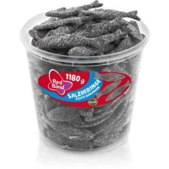 Red-Band Lakritz Salzheringe, 100 Stück, 1,18kg, Dose